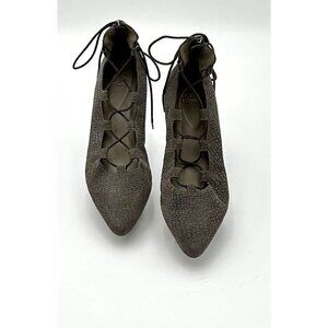 Eileen Fisher Lace-Up Heels 7.5